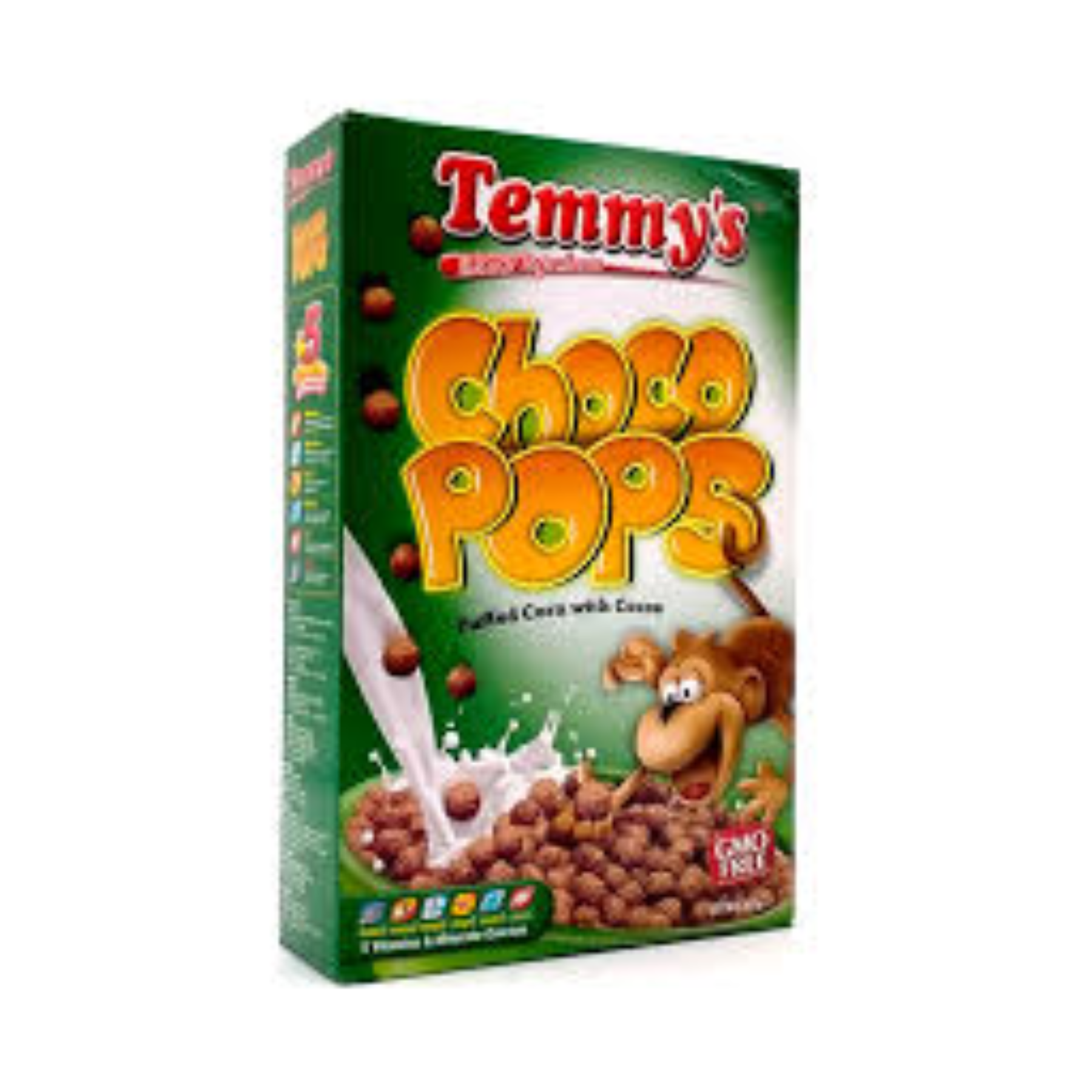 Temmy's Choco Pops, Puffed corn with Cocoa, 375g