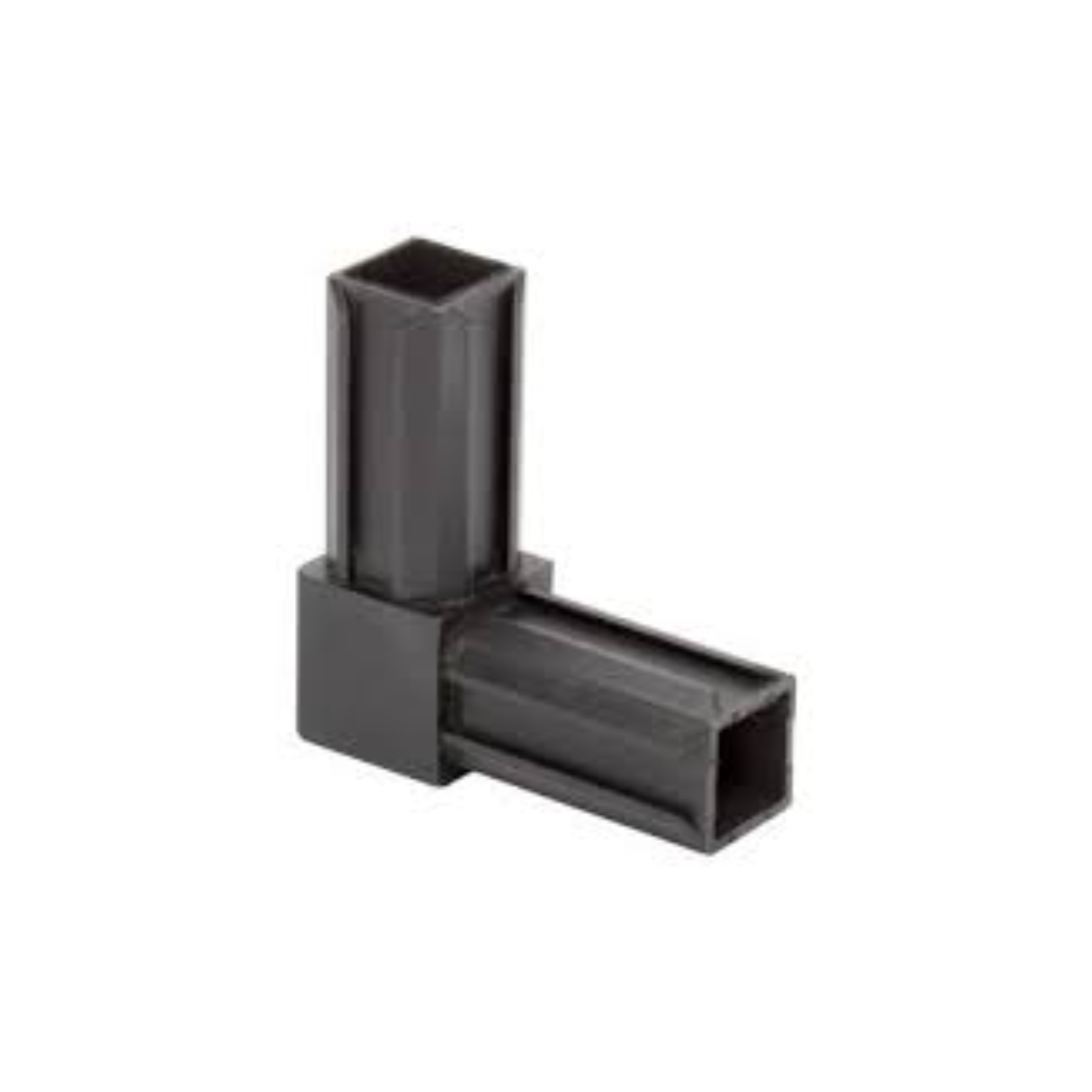 CORNER CONNECTOR 75*75*25mm AND LEG METAL COLOUR: BLACK