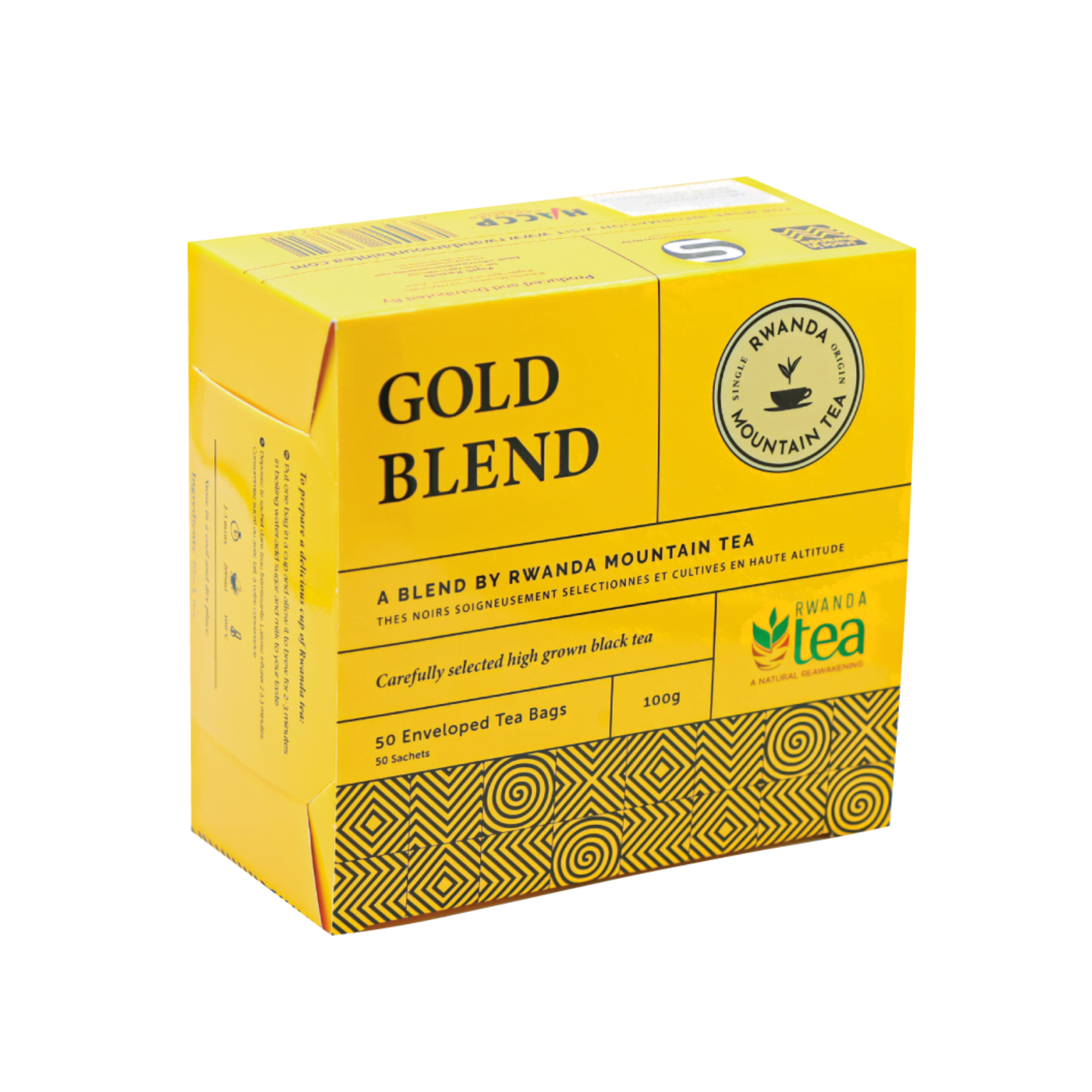 Rwanda Mountain Tea Gold Blend black tea, 100g