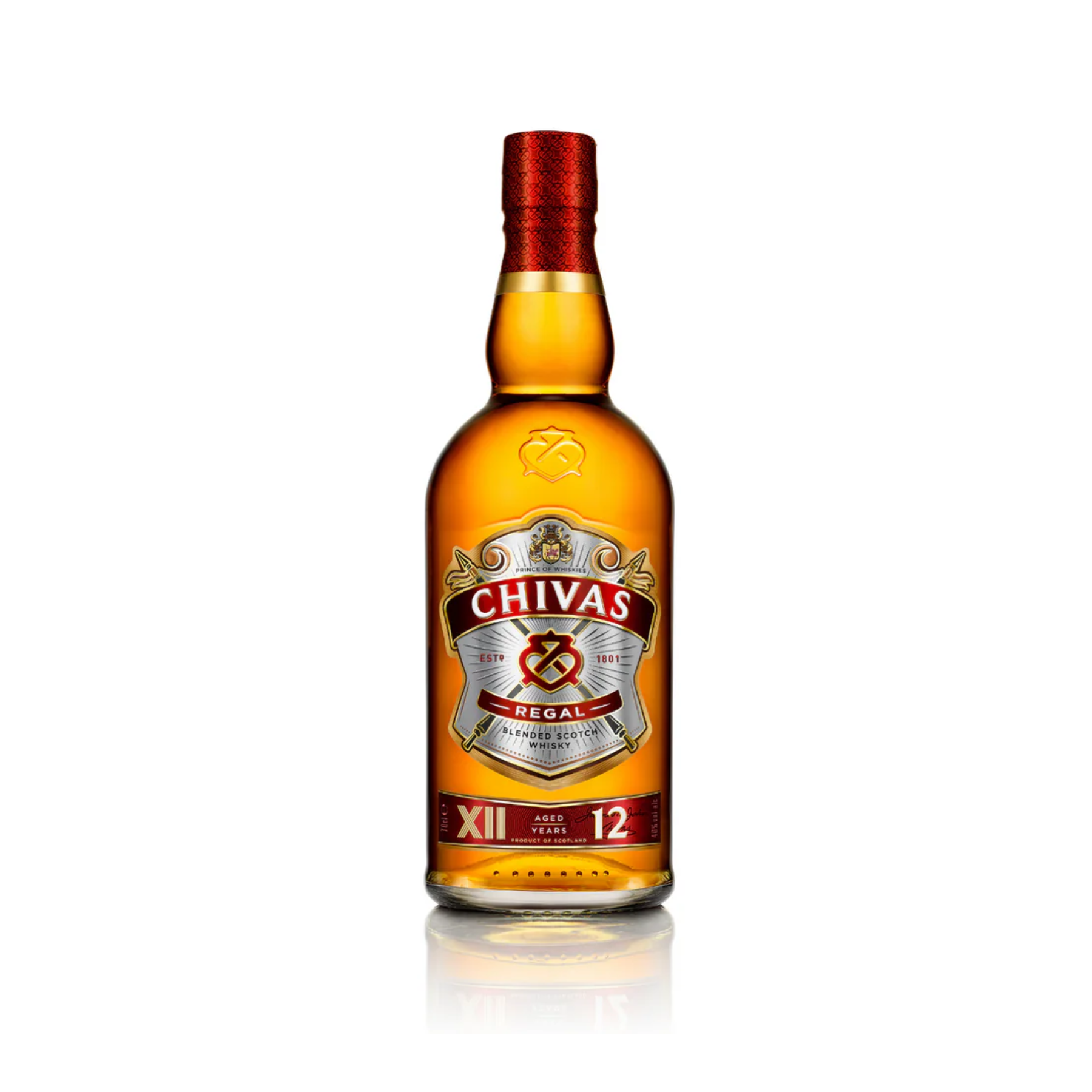 CHIVAS 12Y WHISKY BOTTLE - 100cl