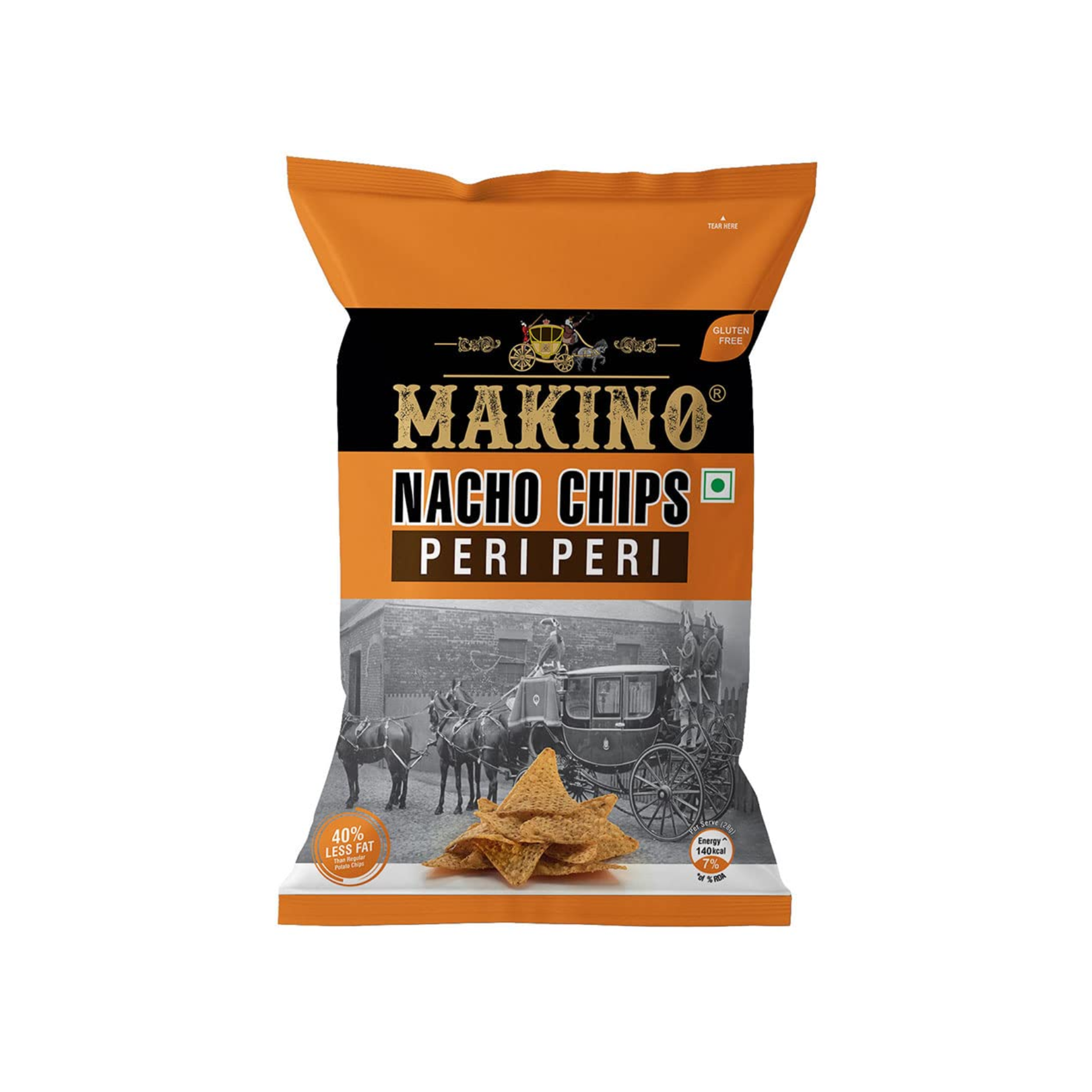 Makino Nacho Chips Peri Peri, 150g