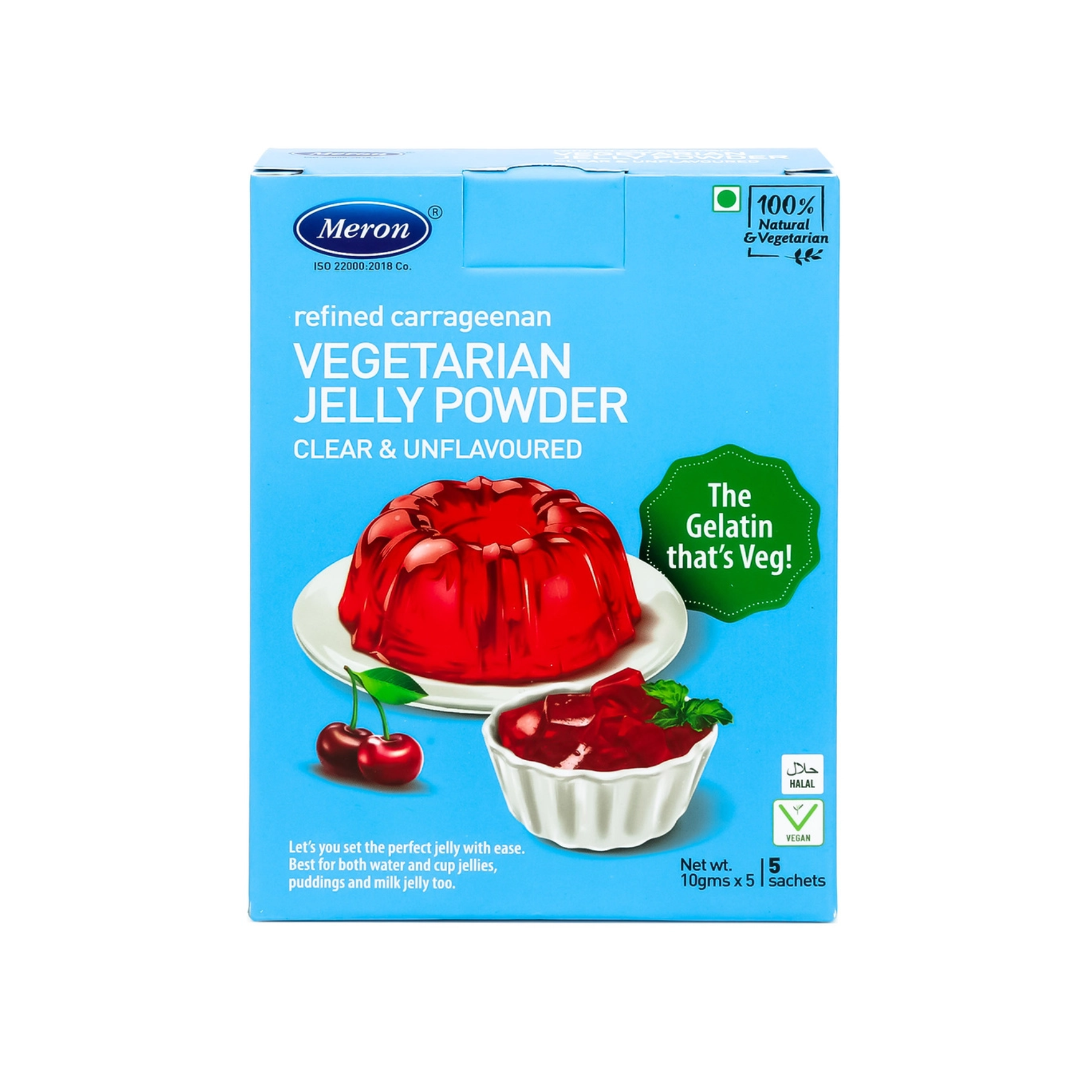 Meron refined carrageenan, Vegetarian Jelly Powder, 5 sachet