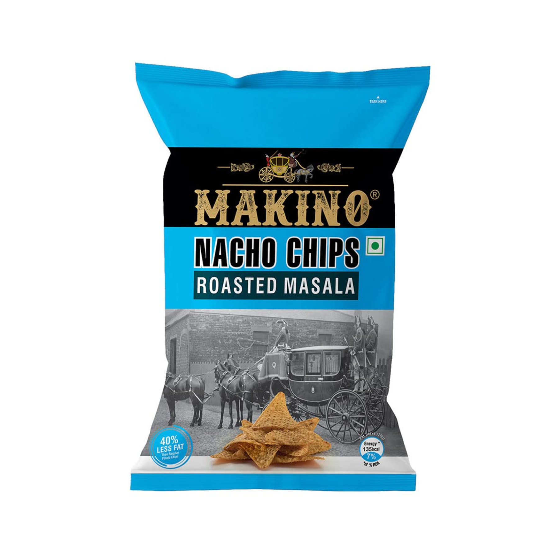 Makino Nacho Chips Roasted Masala, 150g