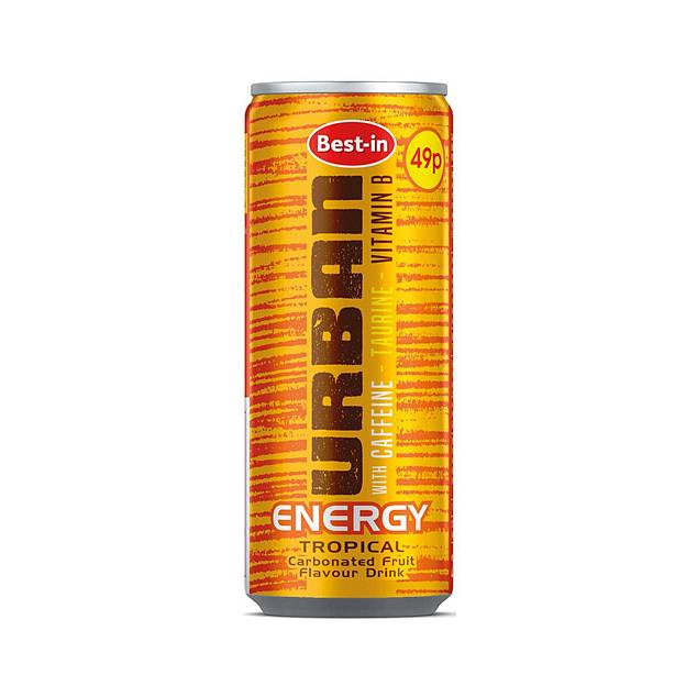 Best-in urban energy tropical can 250 ml