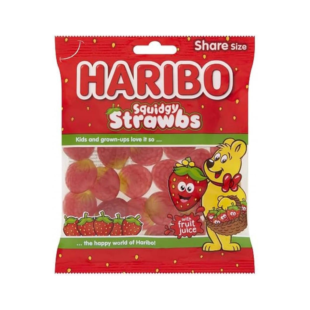 Haribo squidgy straws 160g