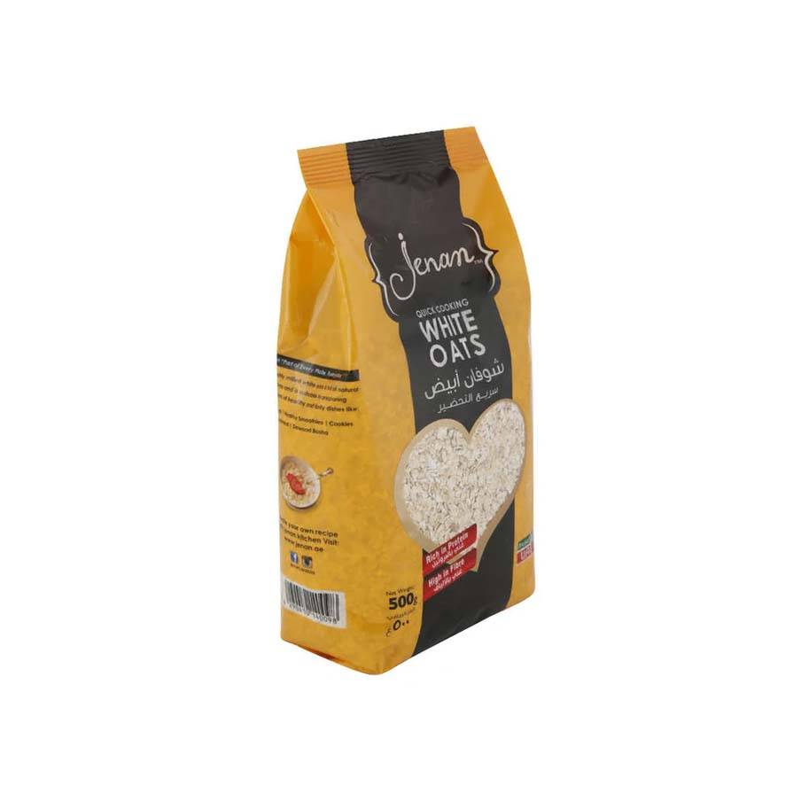 Jenan Quick Cooking White Oats Sachet 500g