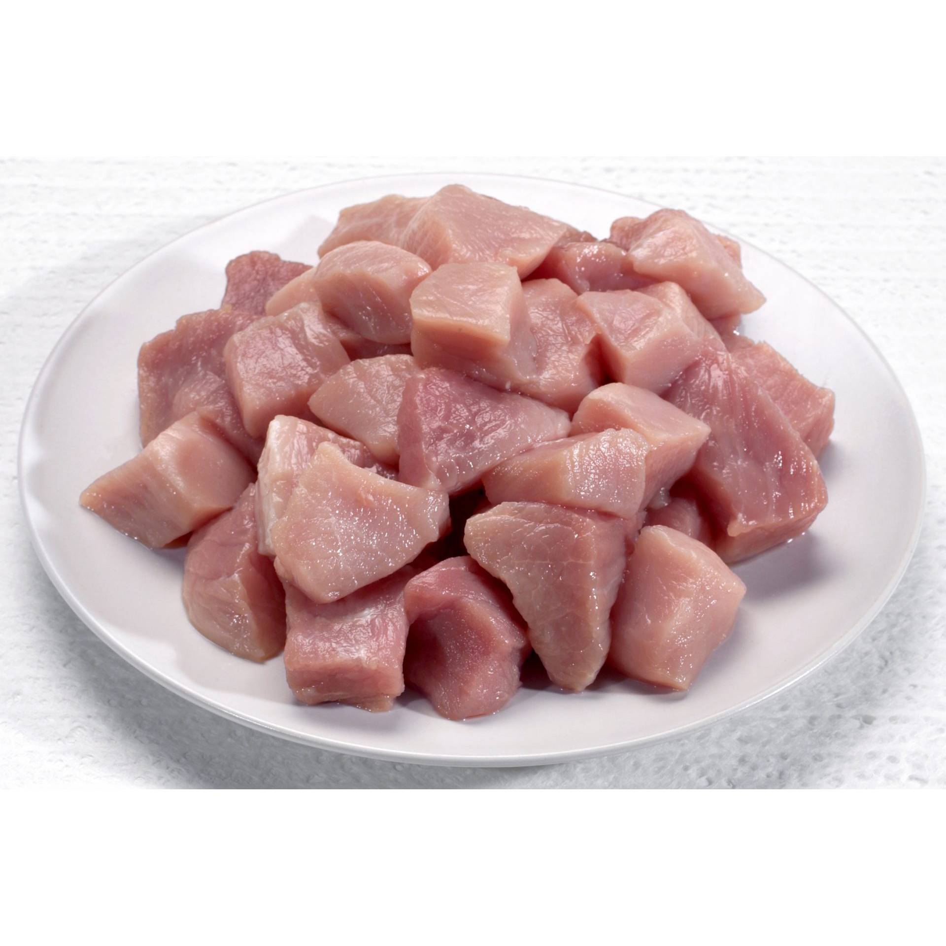 Pork diced (cubed) per KG