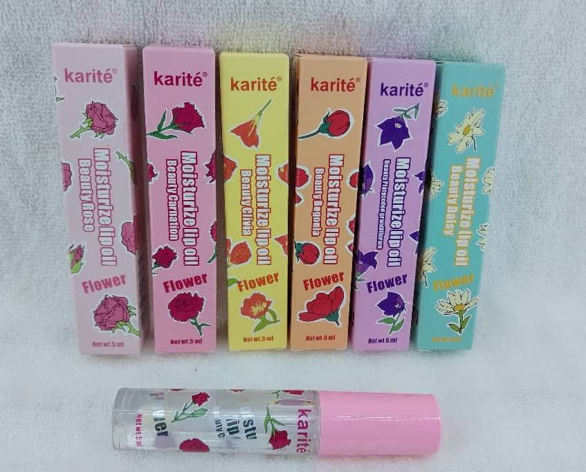 Karite Moisturise Lip Oil Beauty Begonia Flower 5ml