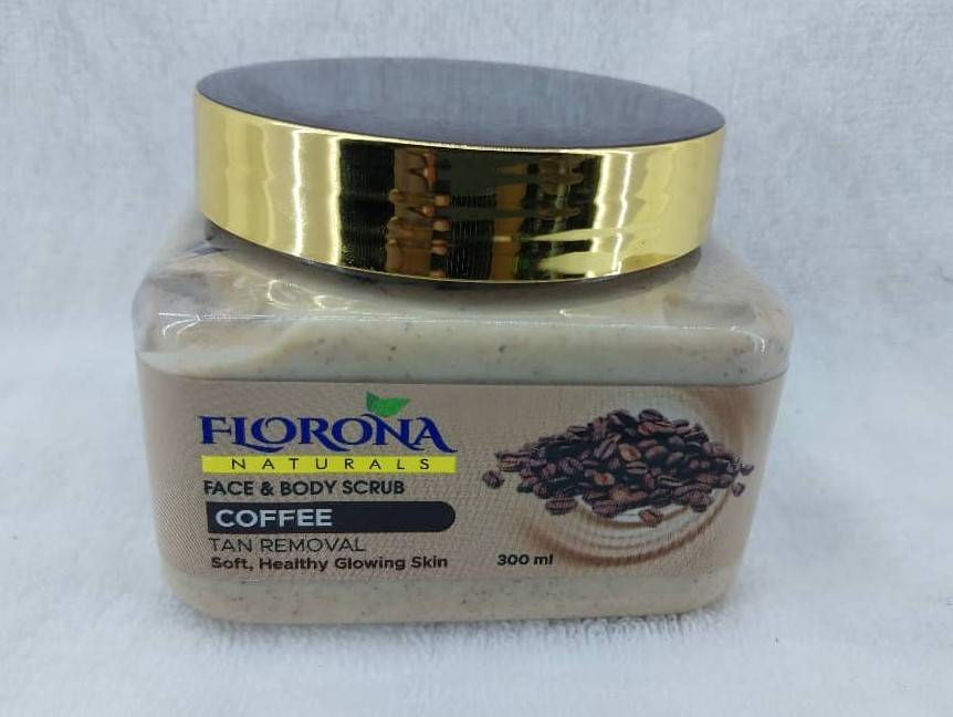 Florona Naturals Face & Body Scrub COFFEE 300ml