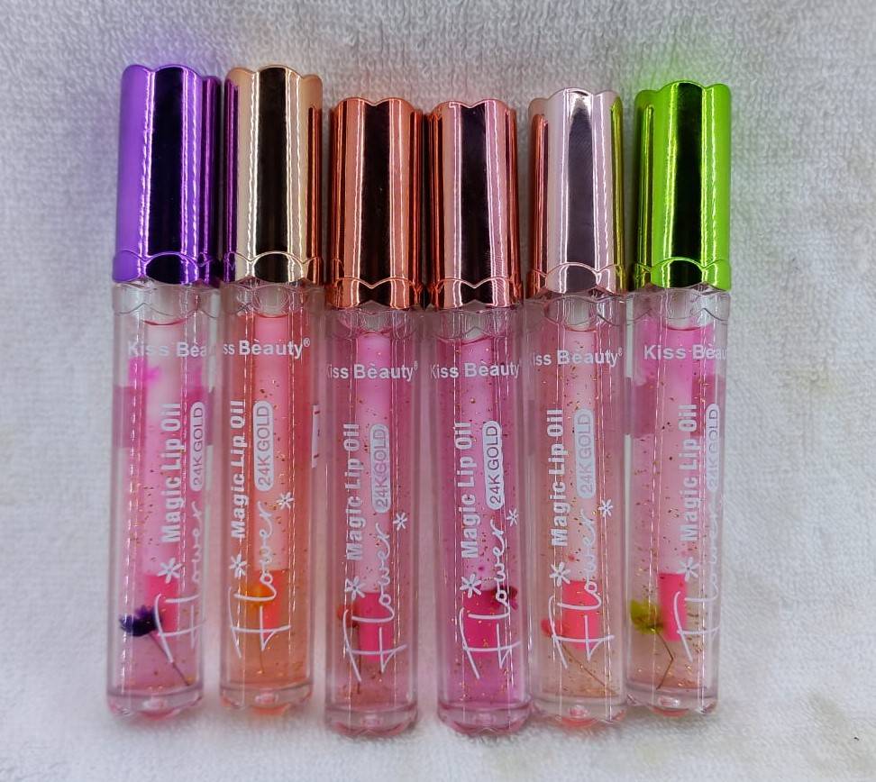 Kiss Beauty Magic Lip Oil Flower 24k GOLD