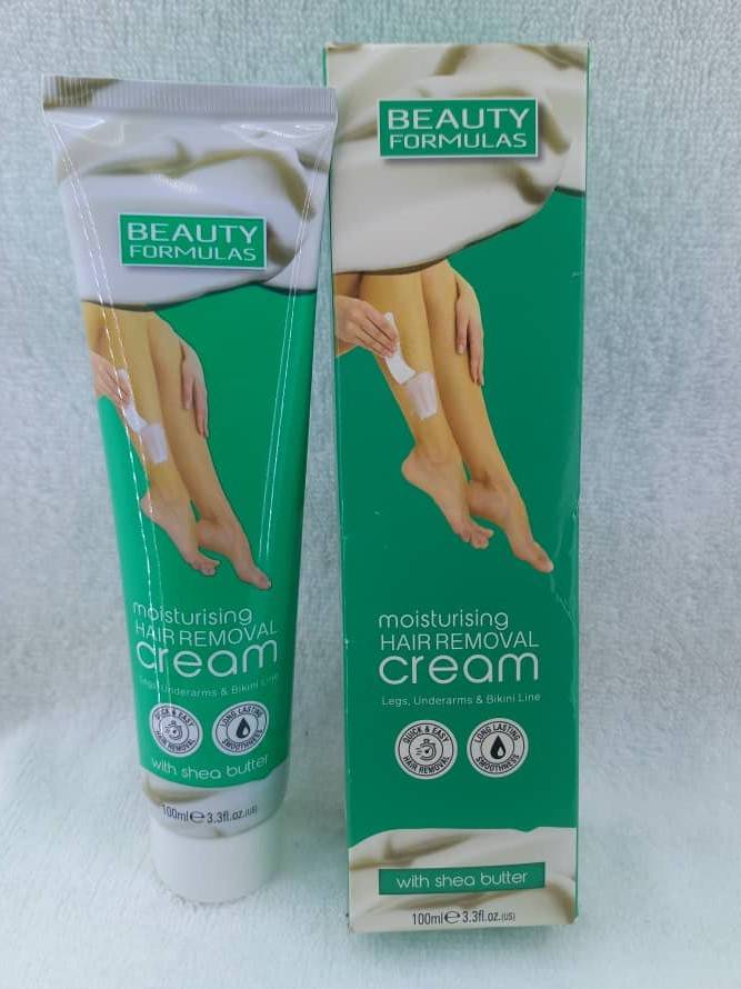BEAUTY FORMULAS moisturising Hair Removal cream with Shea Butter 100ml