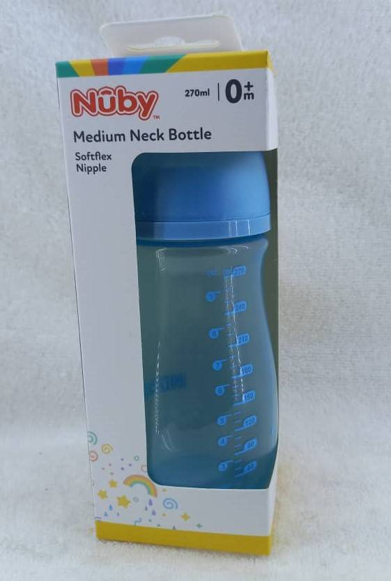 Nûby Medium Neck Bottle 0m+ (Biberon col medium) 270ml