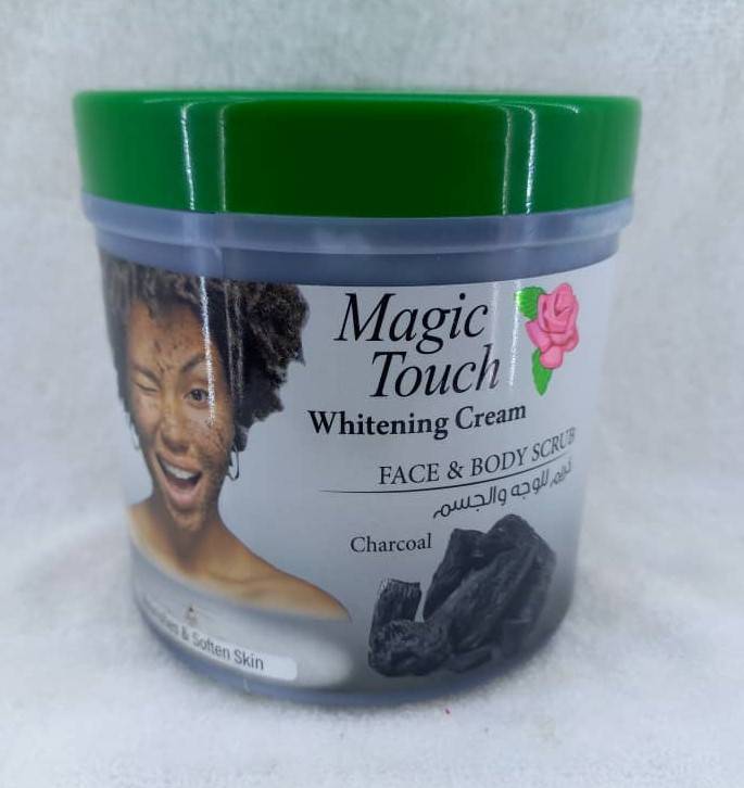 Magic Touch Whitening Cream FACE & BODY SCRUB Charcoal 500ml