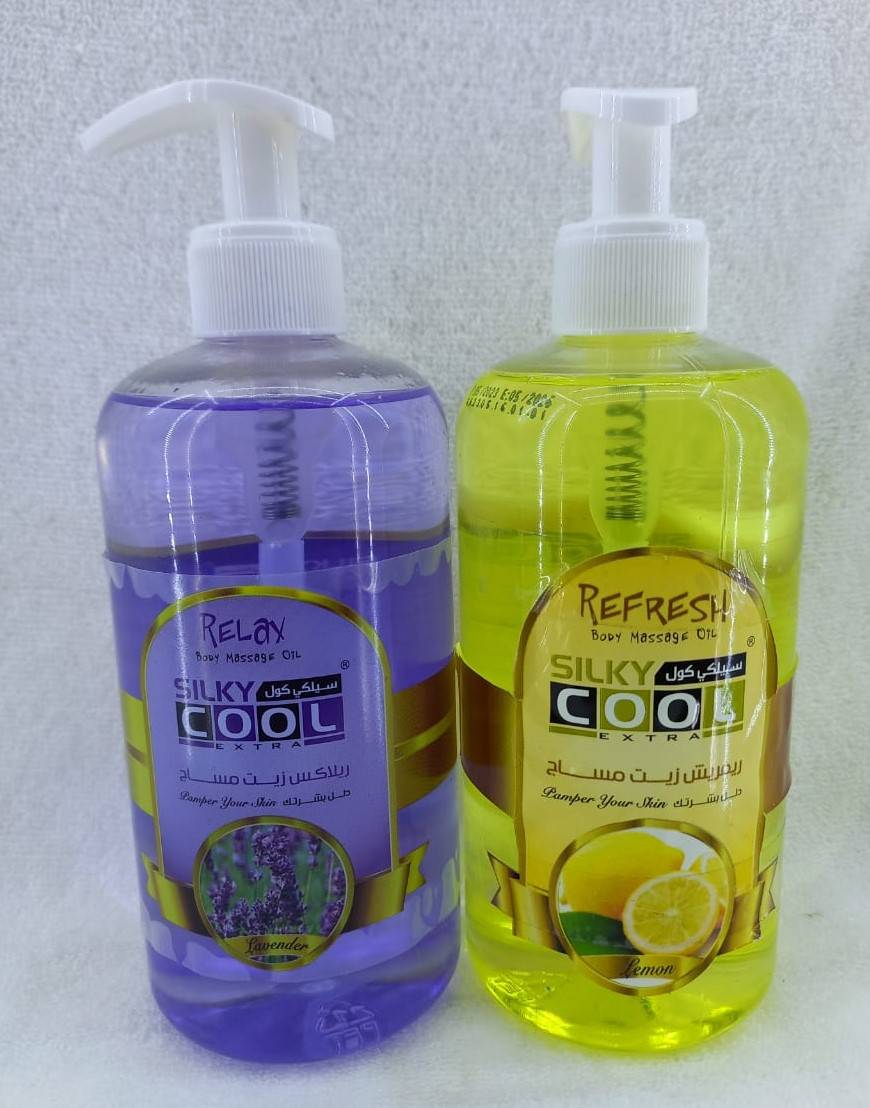 Silky Cool Relax Body Massage Oil Lavender 500ml