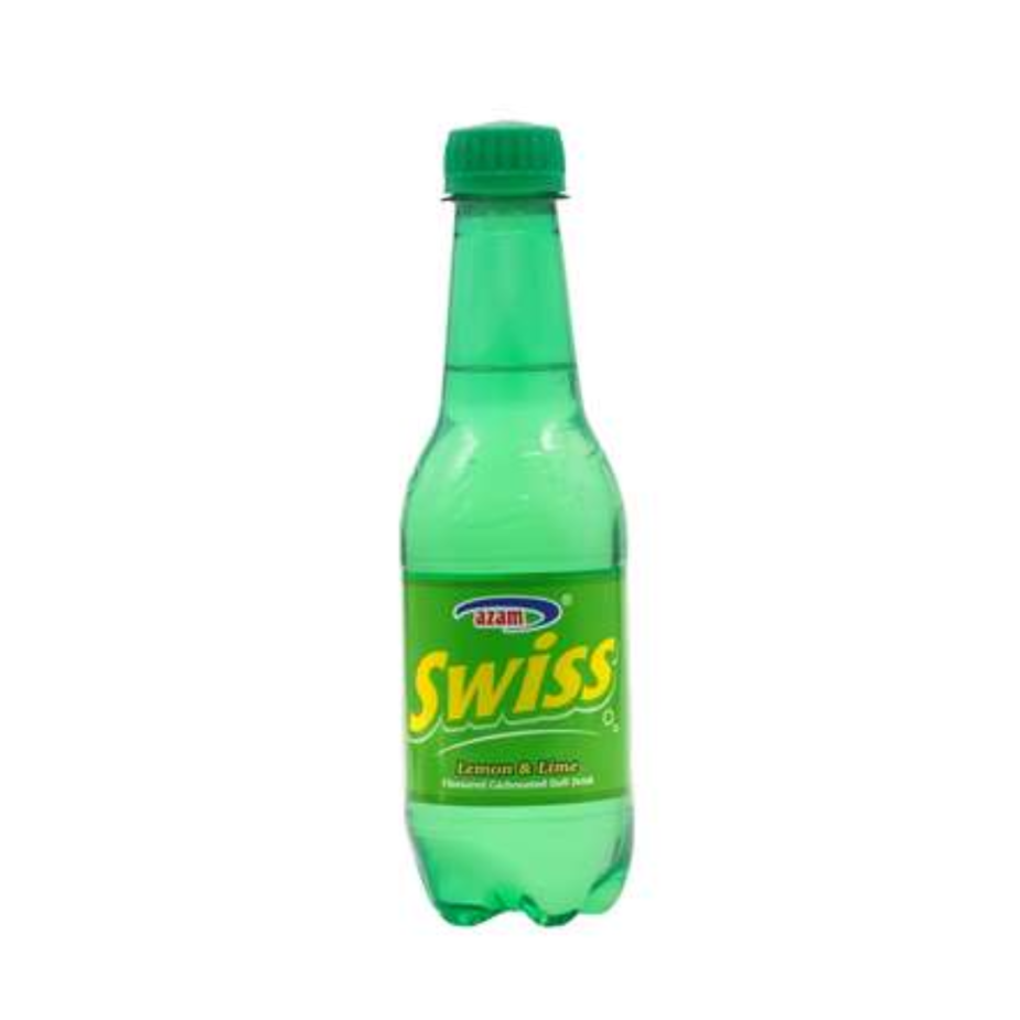 Azam SWISS Lemon &a Lime Flavoured Carbonated Soft Drink 300ml