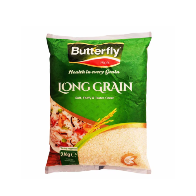 Butterfly Rice Long Grain 2kgrs