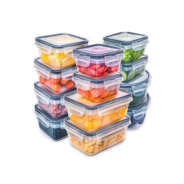 PLASTIC DUE SET FOOD STORAGE CONTAINER