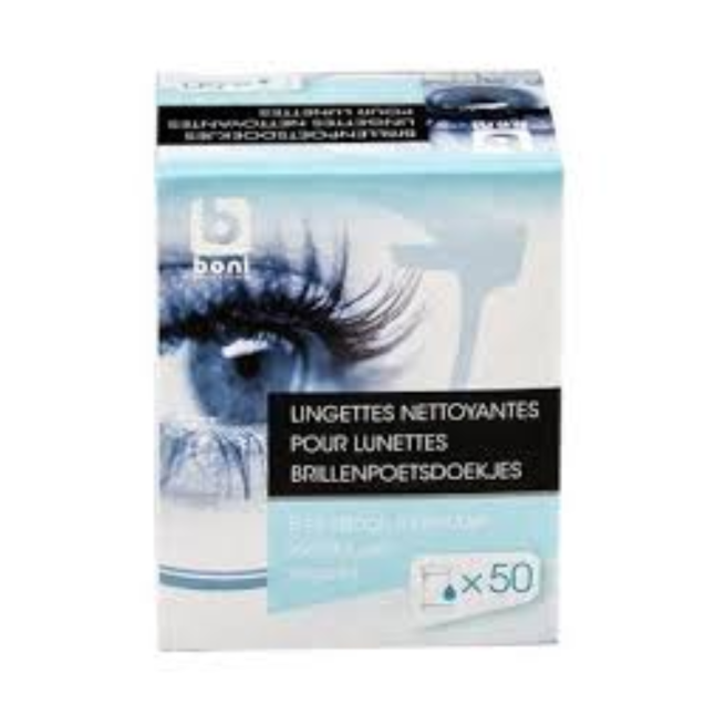 BONI GLASS CLEANING TISSUE 50 PCS