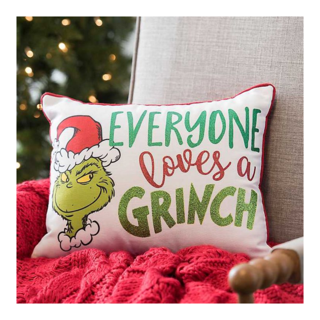 GRINCH CHRISTMAS PILLOW