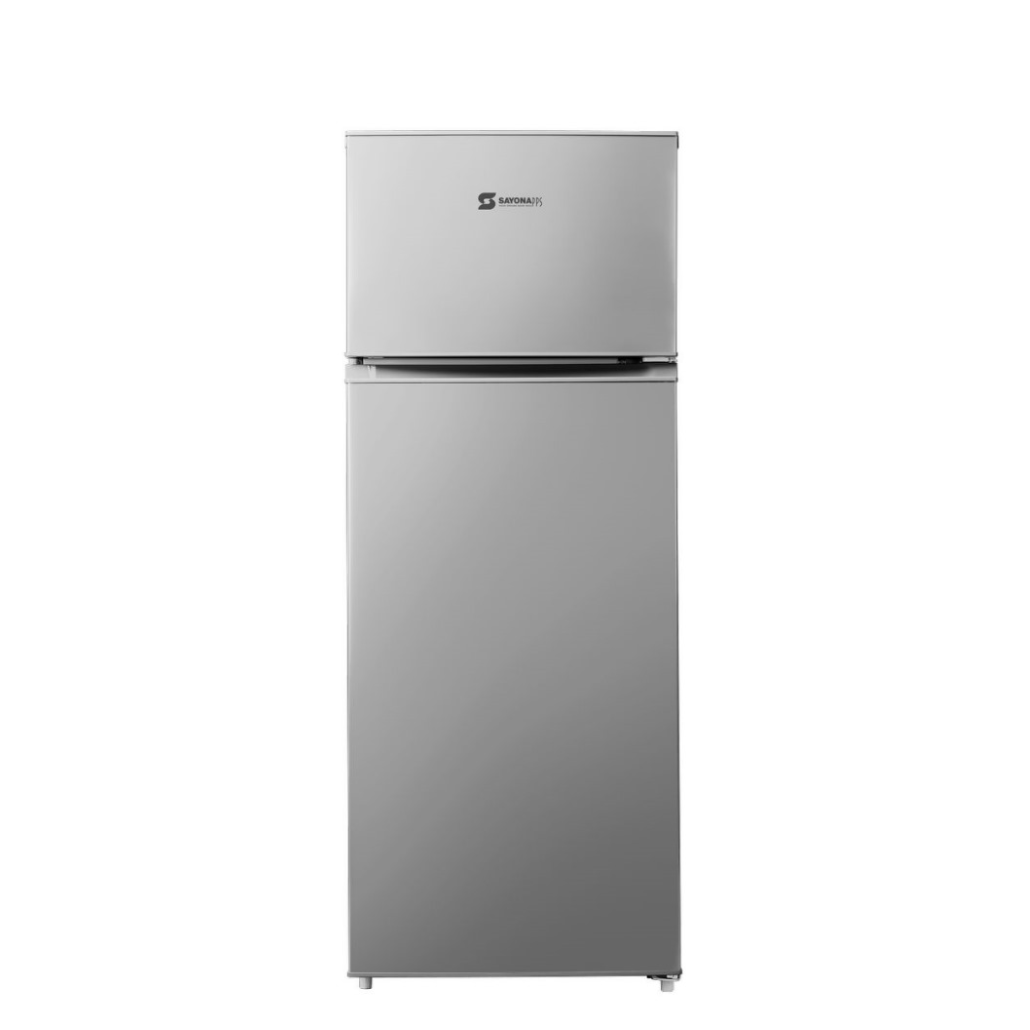 SAYONA FRIDGE CAPACITY 
(LITERS): 275 REFRIGERATOR 
DOOR TYPE : DOUBLE 
HIGH VOLTAGE : 180V-250V