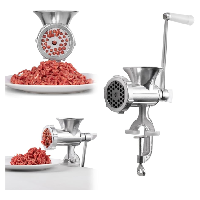 HEAVY DUTY MEAT MINCER GRINDER MANUAL HAND OPERATED KITCHEN