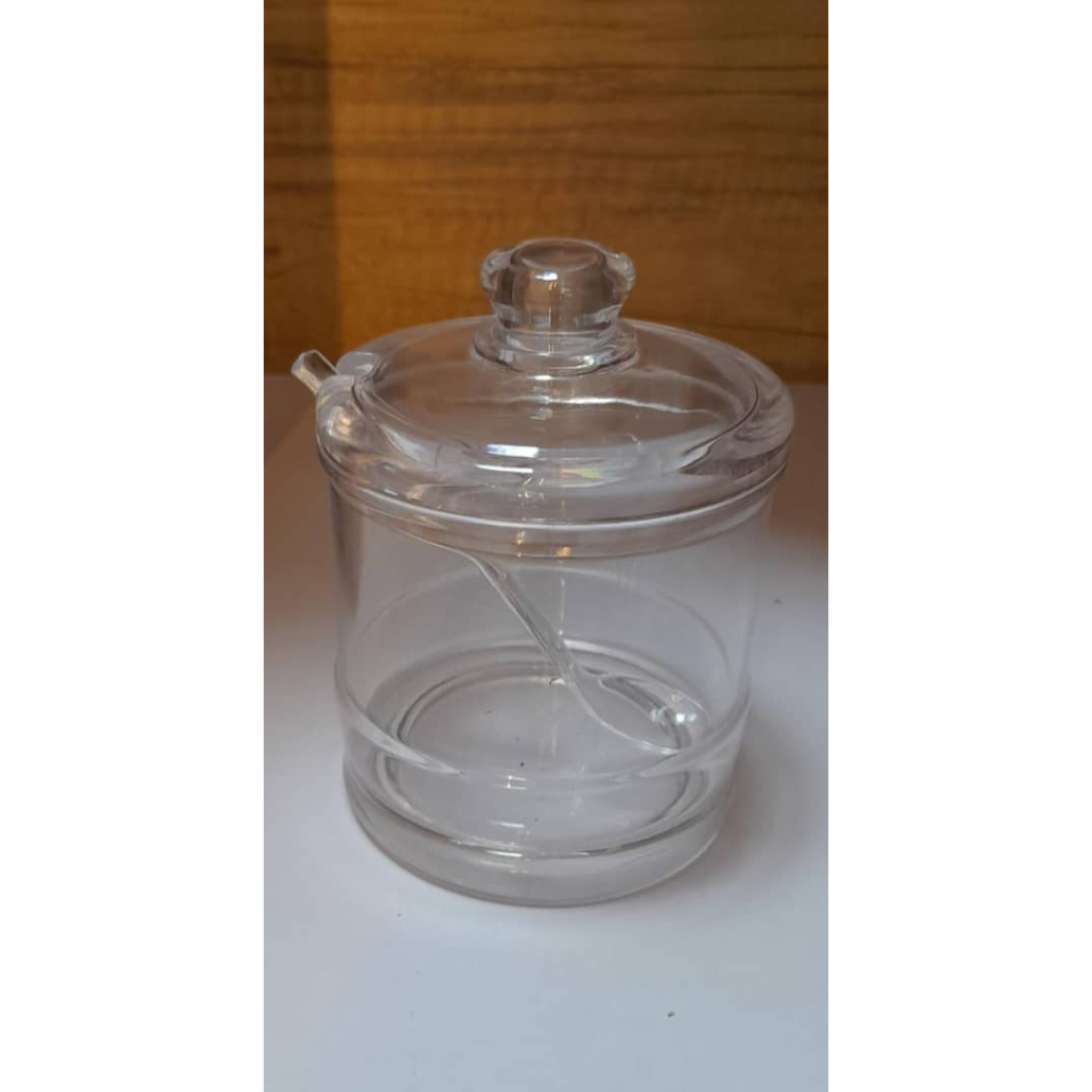 UNBREAKABLE SUGAR BOWL WITH SPOON