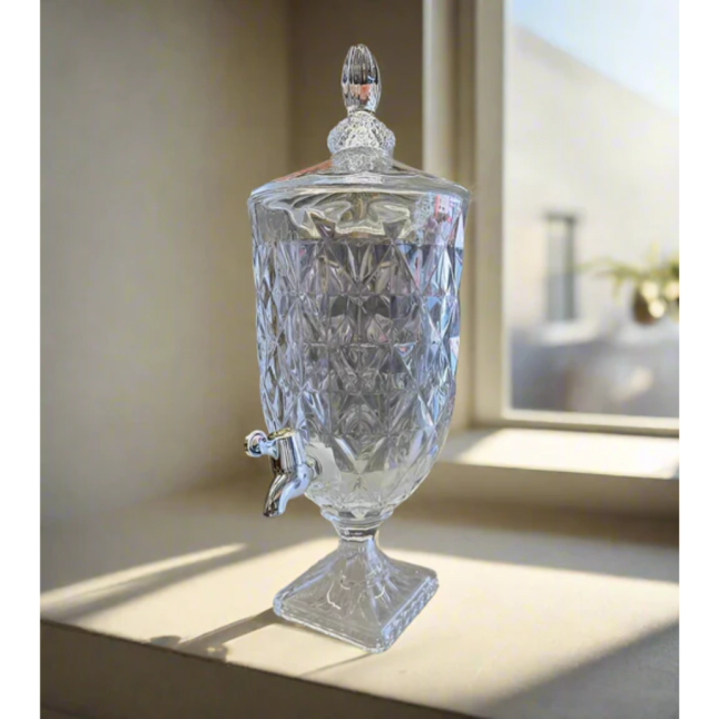 GLASS BEVERAGE DISPENSER SUQUEIRA DE VIDRO 3L