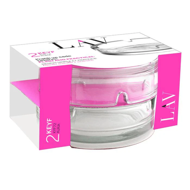 LAV ASHTRAY KEYF SET OF 2 CIGARETTE GROVE