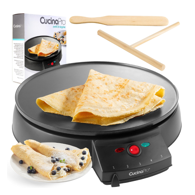 CREPE MAKER GRIDDLE 12 INCHES ELECTRIC CREPE PAN