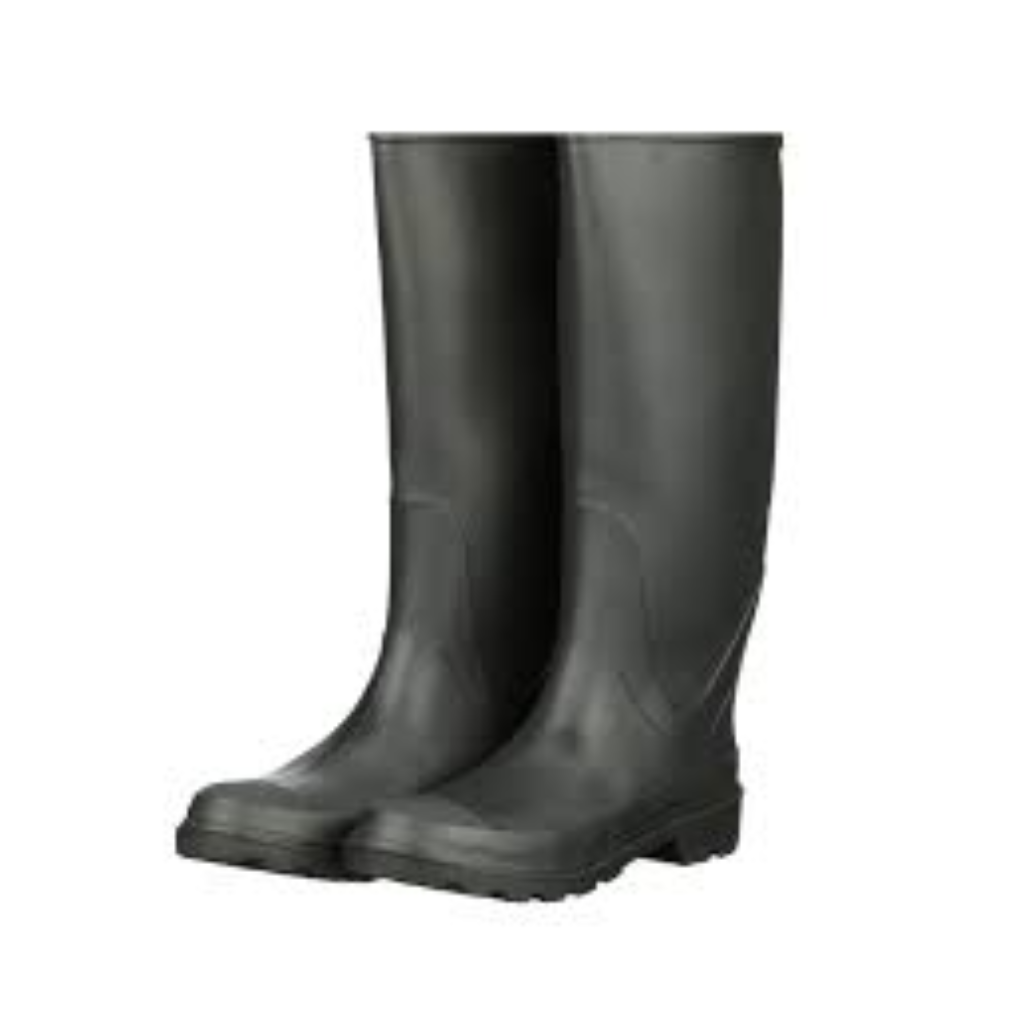 BLACK GARDENING BOOTS
