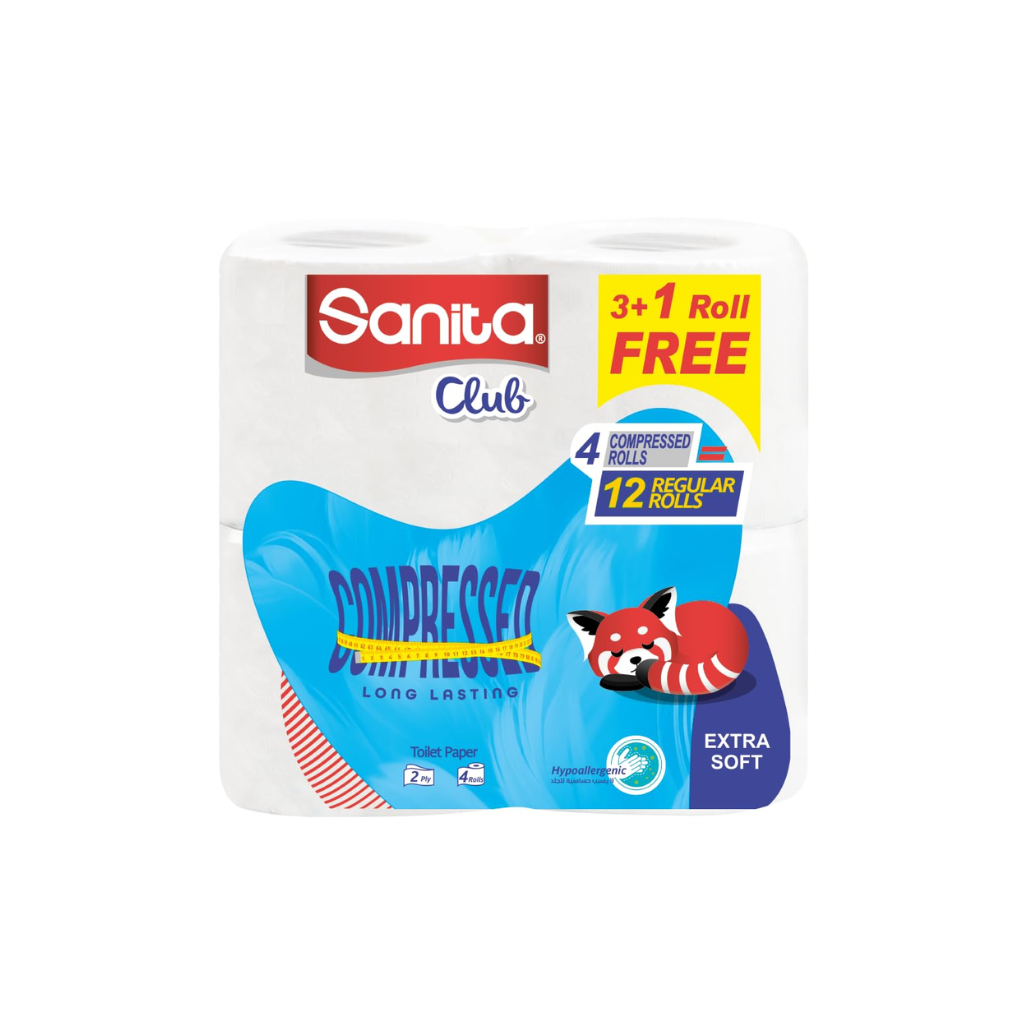 SANITA CLUB EXTRA SOFT TOILET TISSUES 3 IN 1