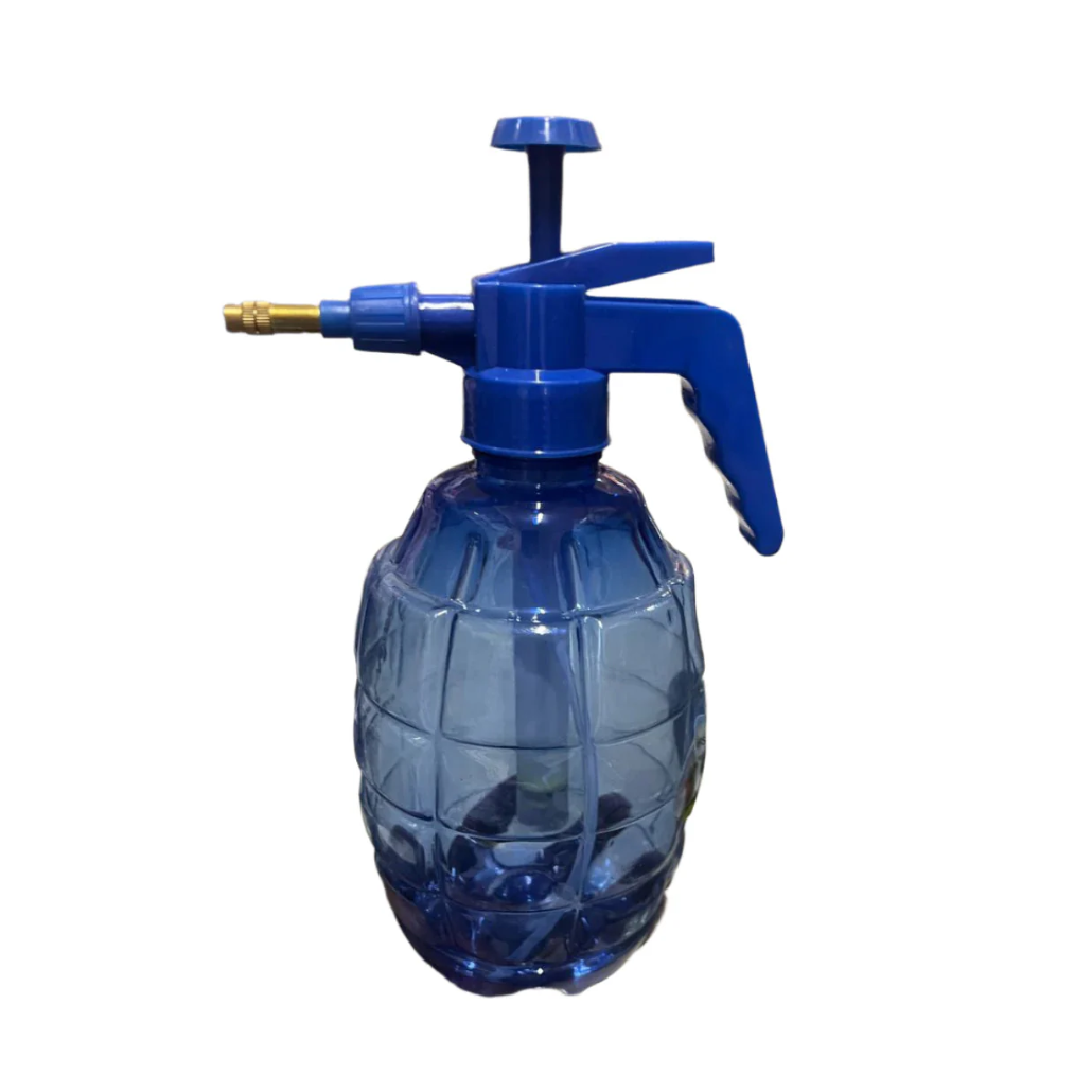 BLUE GRENADE SHAPED GARDEN SPRAYER