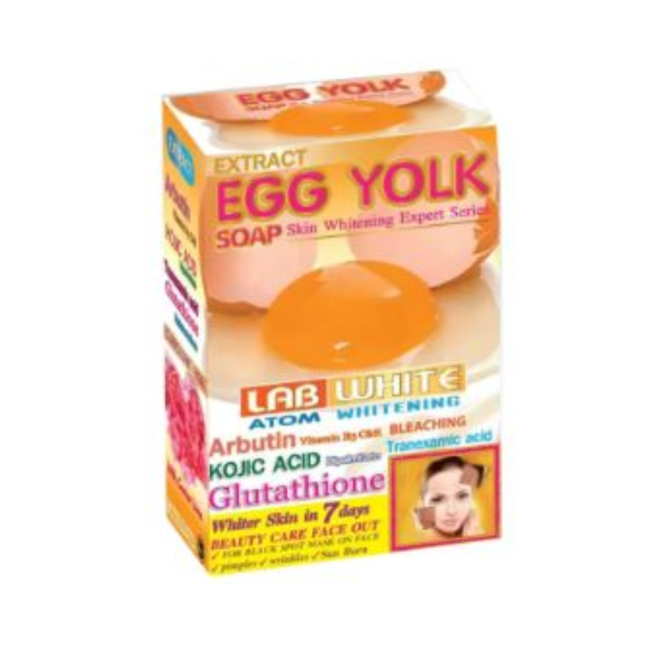 EGG YOLK KOJIC ACID SOAP GLUTATHIONE C WHITENING FACE SKIN WHITER IN 7 DAYS