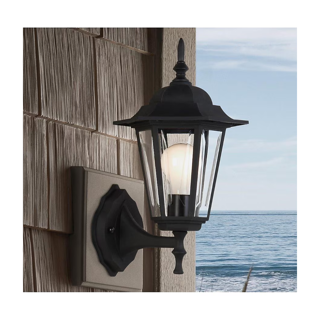 BLACK WALL OUTDOOR LIGHT