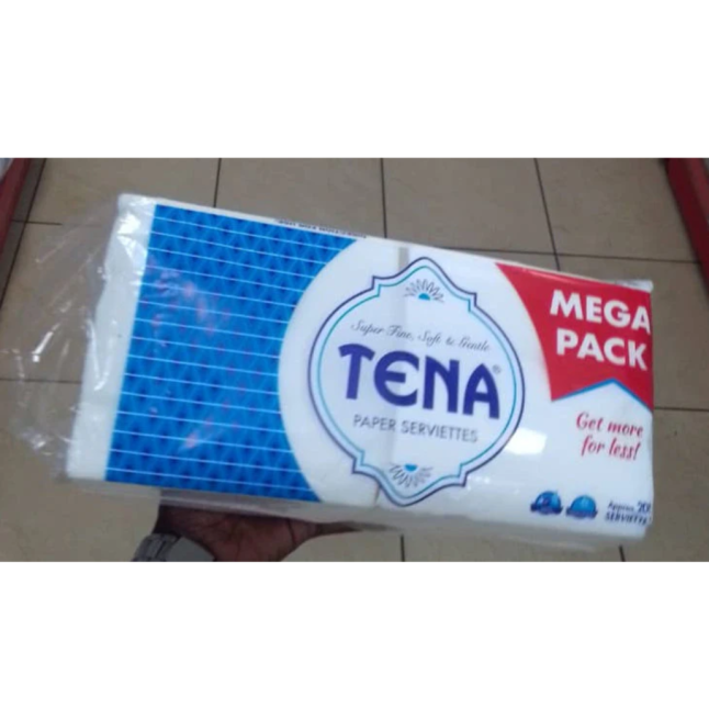 TENA MEGA PACK PAPER SERVIETTES
