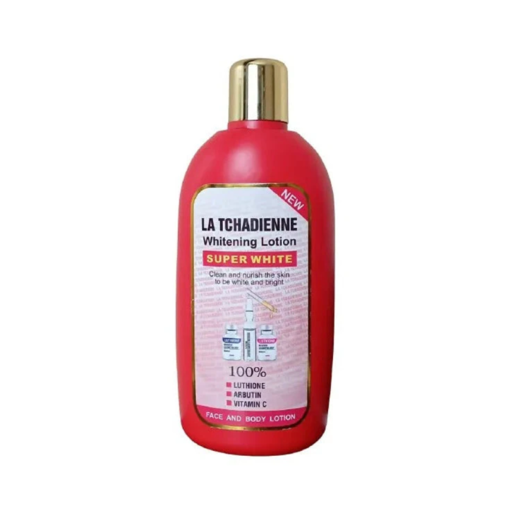 LA TCHADIENNE SUPER WHITE WHITENING LOTION, 500ML