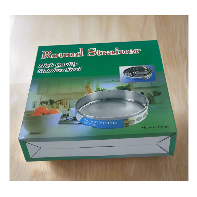 JIA LONG ROUND STRAINER STAINLESS STEEL FLOOR FILTER 6PCS