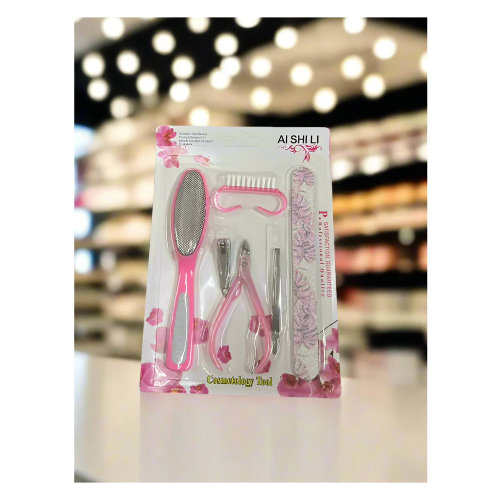 AI SHI LI 4-PIECE MANICURE & PEDICURE SET- PROFESSIONAL COSMETOLOGY TOOL