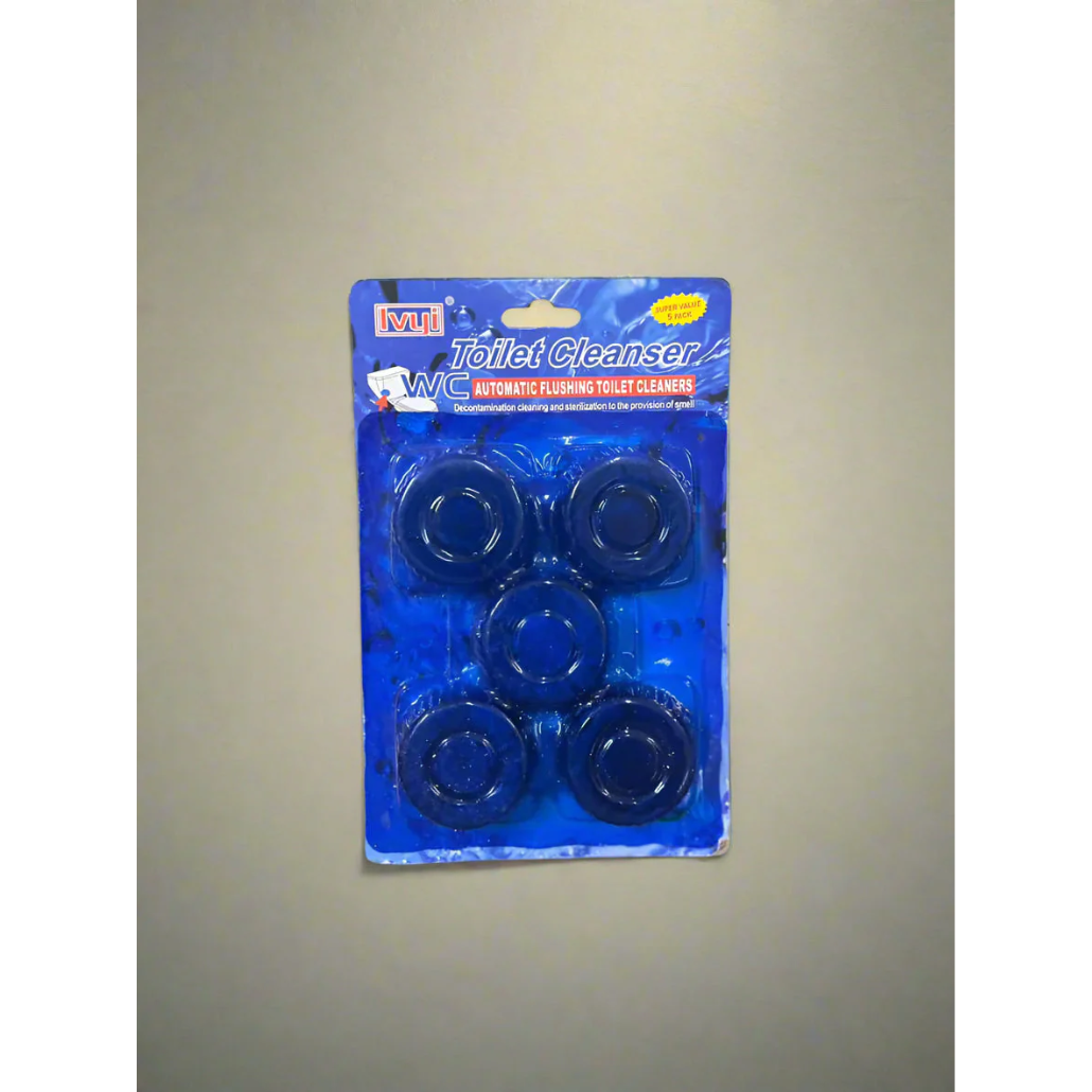 IVUJI TOILET CLEANER 5-PACK- AUTOMATIC FLASHING TANK TABLETS