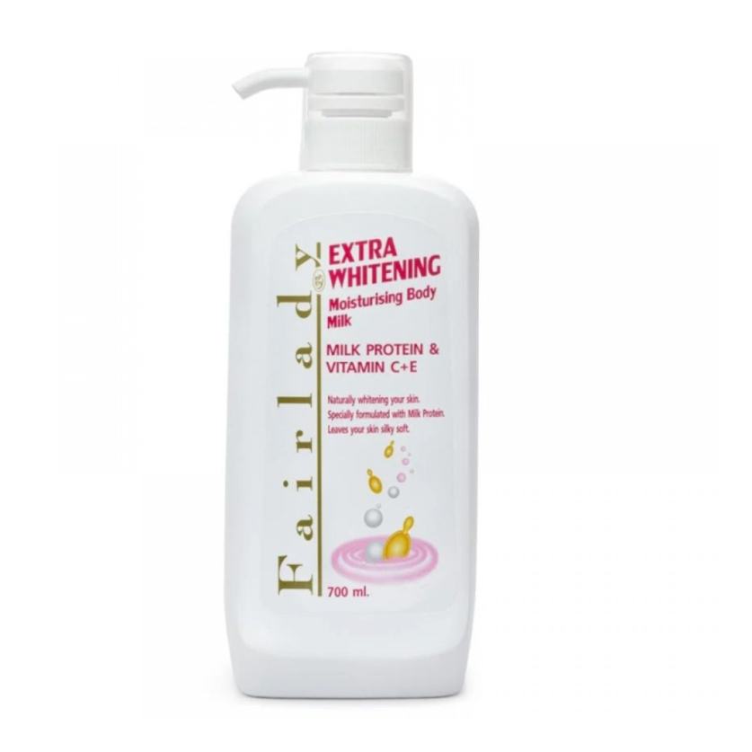 FAIRLADY EXTRA WHITENING MOISTURIZING BODY MILK WITH VITAMINE C & E 700ML