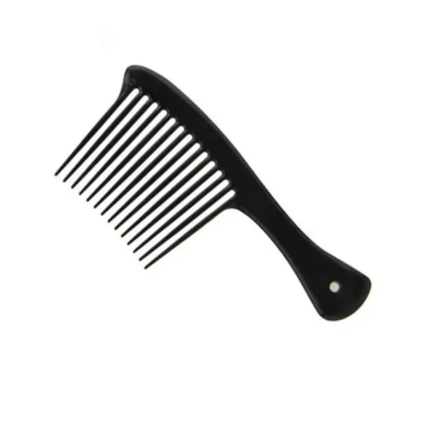 LARGE TOOTH BLACK HAIR COMB