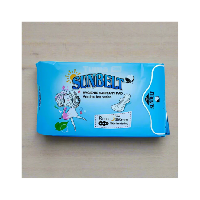 SUNBELT HYGIENIC SANITARY PADS 350MM COMFORT AND PROTECTION 8PCS