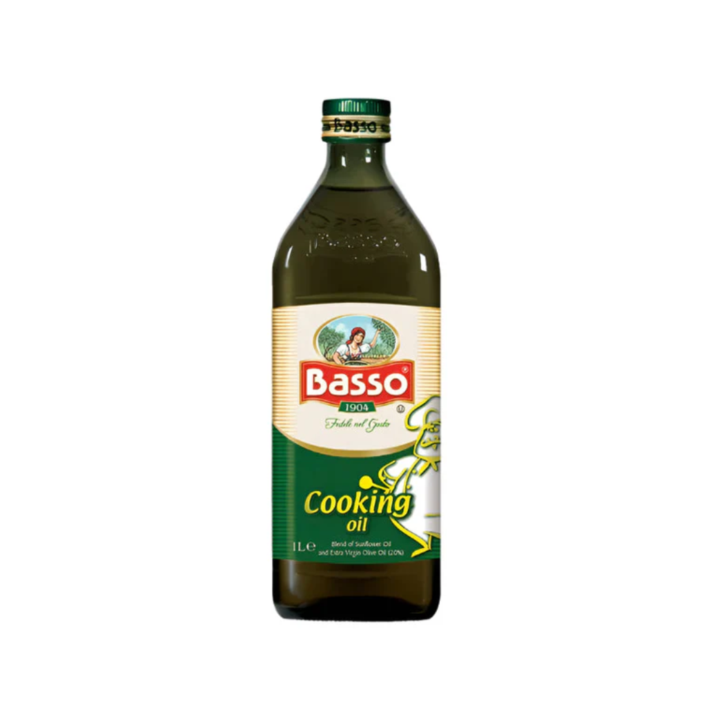 BASSO COOKING OIL-BEND OF SUNFLOWER OIL & EXTRA VIRGIN OIL, 1L