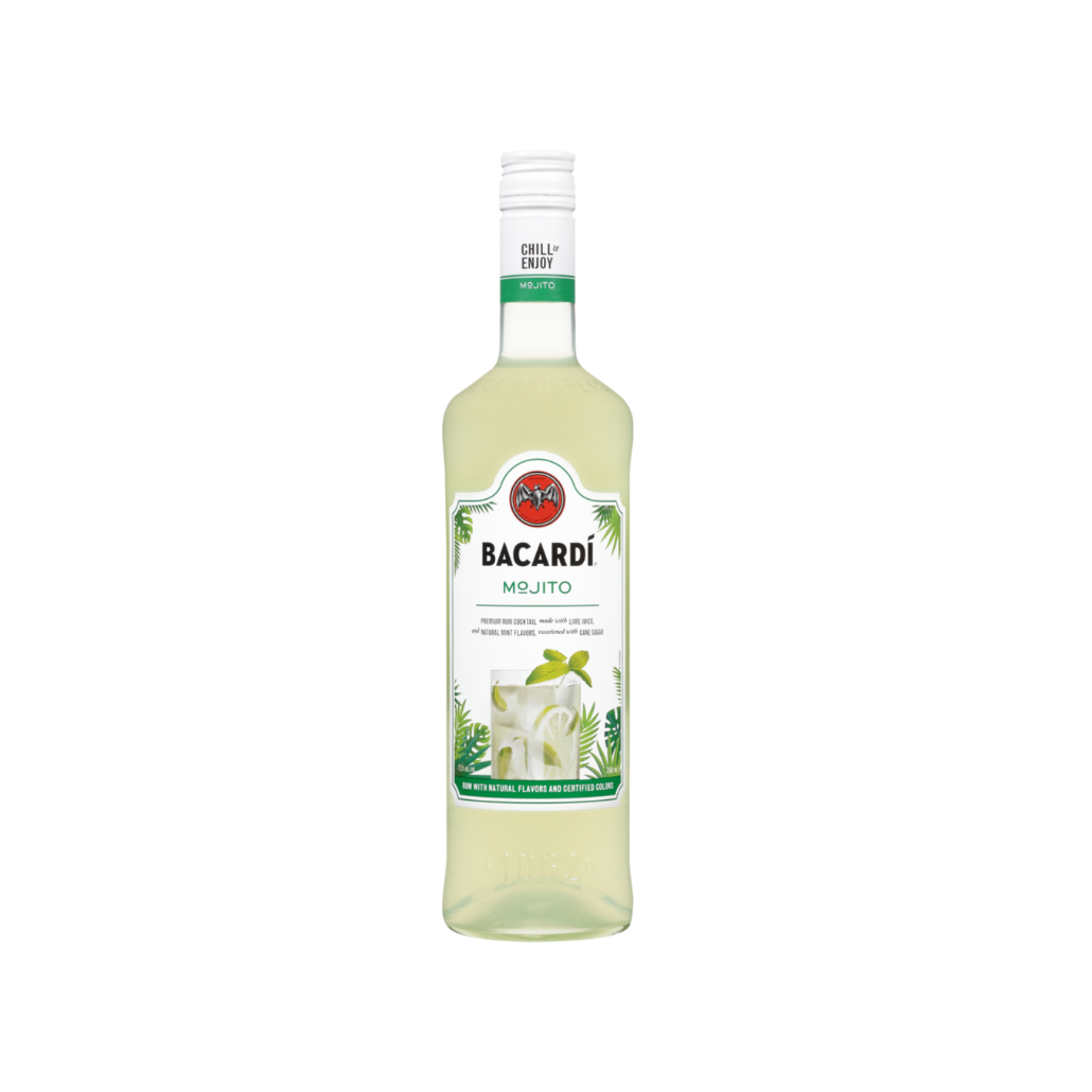 BACARDI MOJITO-750ML PREMIUM RUM COCKTAIL