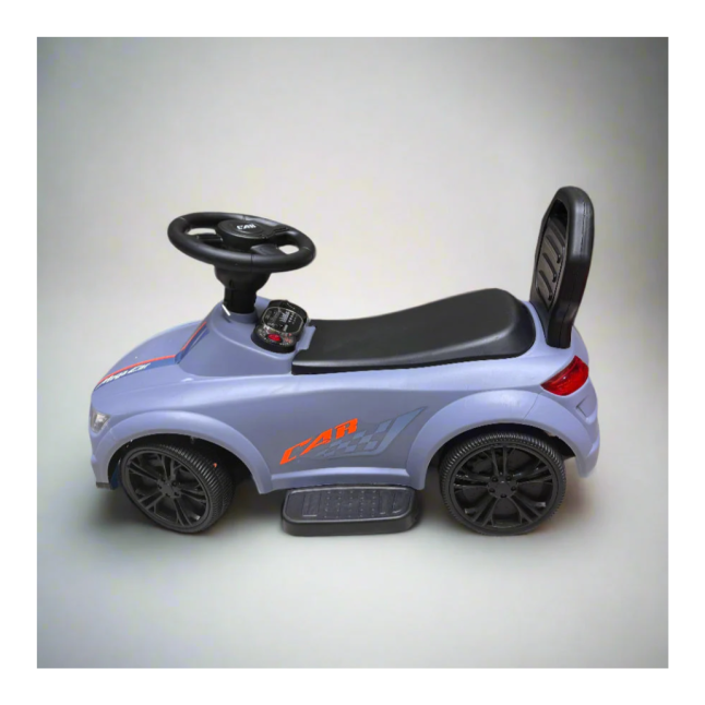 GRAY CAR RIDE ON PUSH CAR RIDE FOR KIDS