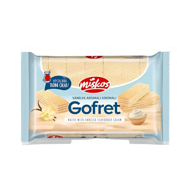 MISKOS GOFRET VANILA CREAM WAFERS 200G