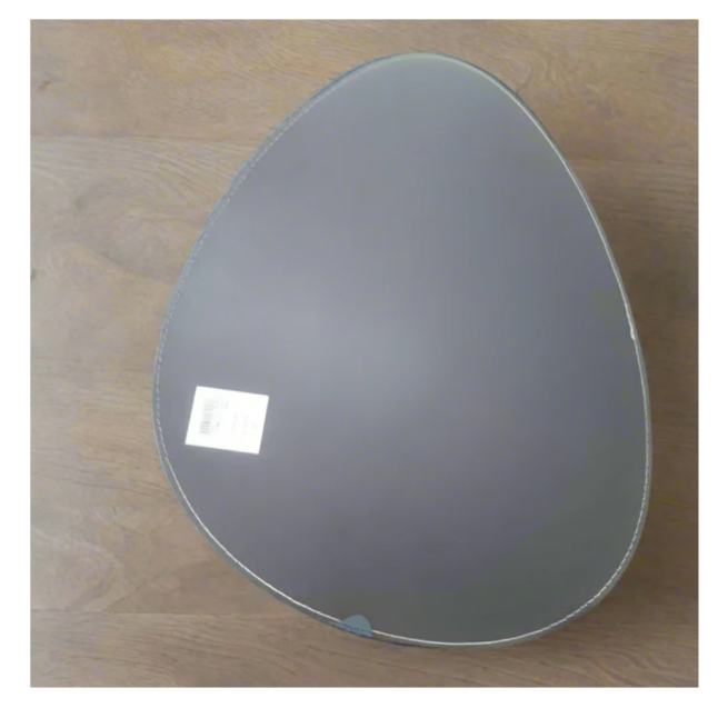 SLEEK GREY OVAL SERVING TRAY