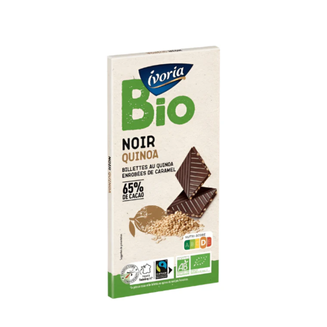 IVORIA BIO DARK CHOCOLATE 135G