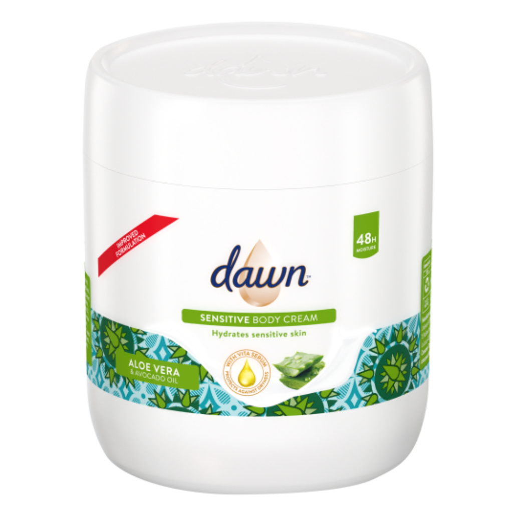 DRAN SENSITIVE BODY CREAM ALOE VERA AND AVOCADO OIL 400ML