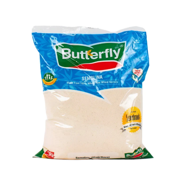 BUTTERFLY SEMOLINA WHOLE WHEAT FLOUR 1KG